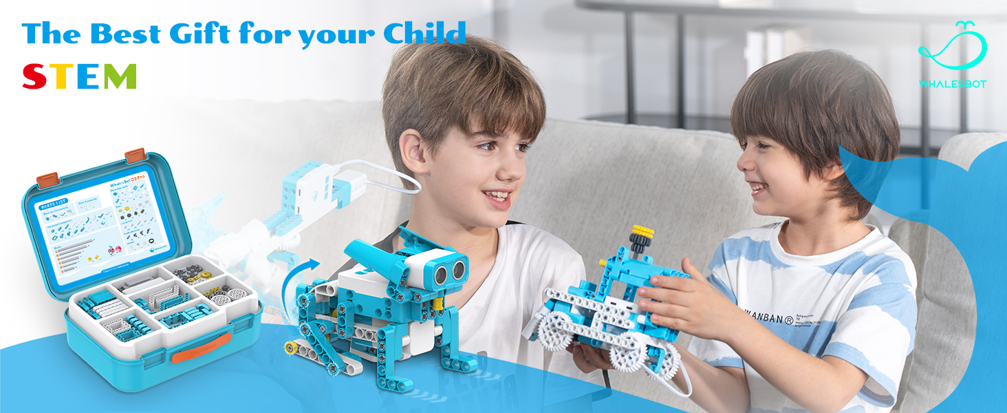 coding stem building robot toy education kit gift science set