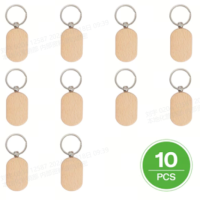 xTool Rounded Rectangle and Mix Shape Wooden Keychain (10pcs)